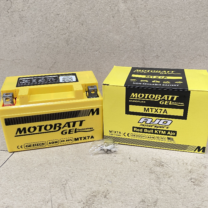 Aki motor Pulsar NS200 Mottobat MTX7A Aki Gel