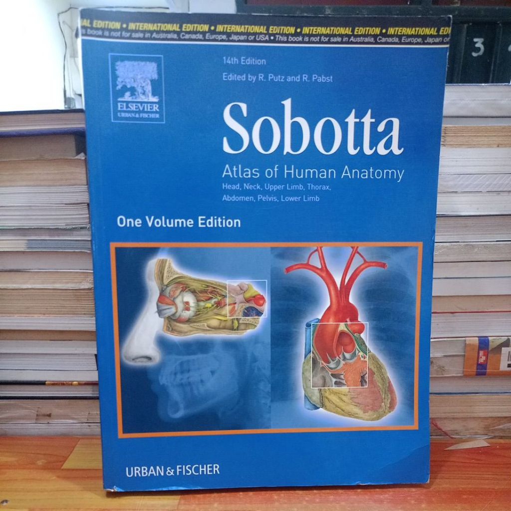 BUKU ORIGINAL BEKAS SOBOTTA ATLAS OF HUMAN ANATOMY ONE VOLUME EDITION ENGLISH - URBAN & FISCHER