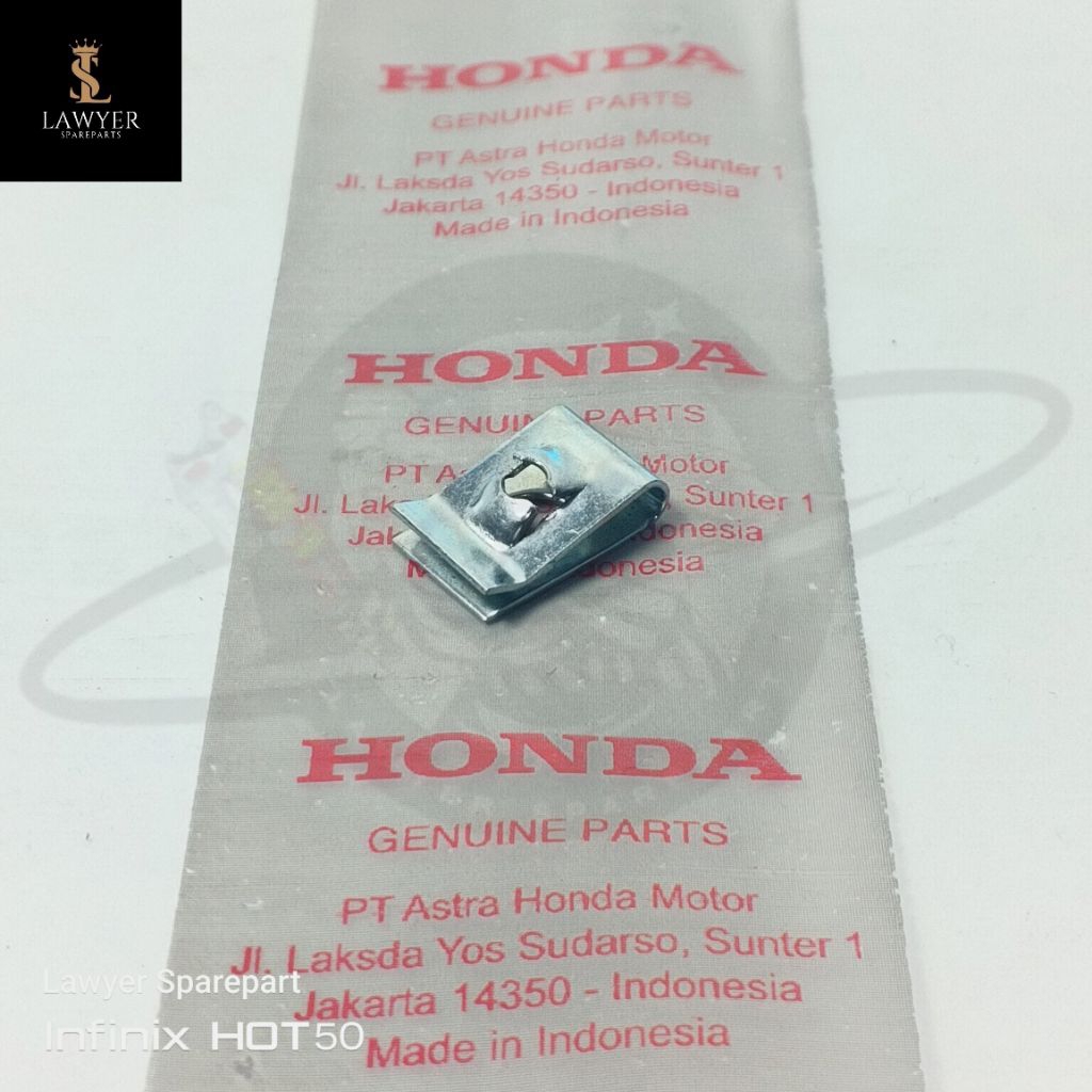 Clip Klip Pengunci Bodi Motor Cover Body Kleman Batok 4mm Honda Beat Pop Esp Scoopy FI K93 Supra x 1