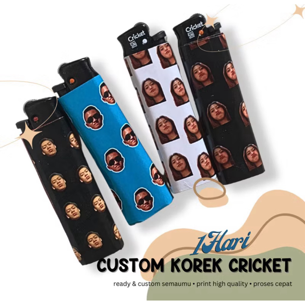 CUSTOM CRICKET KOREK HARGA GROSIR 30 PCS