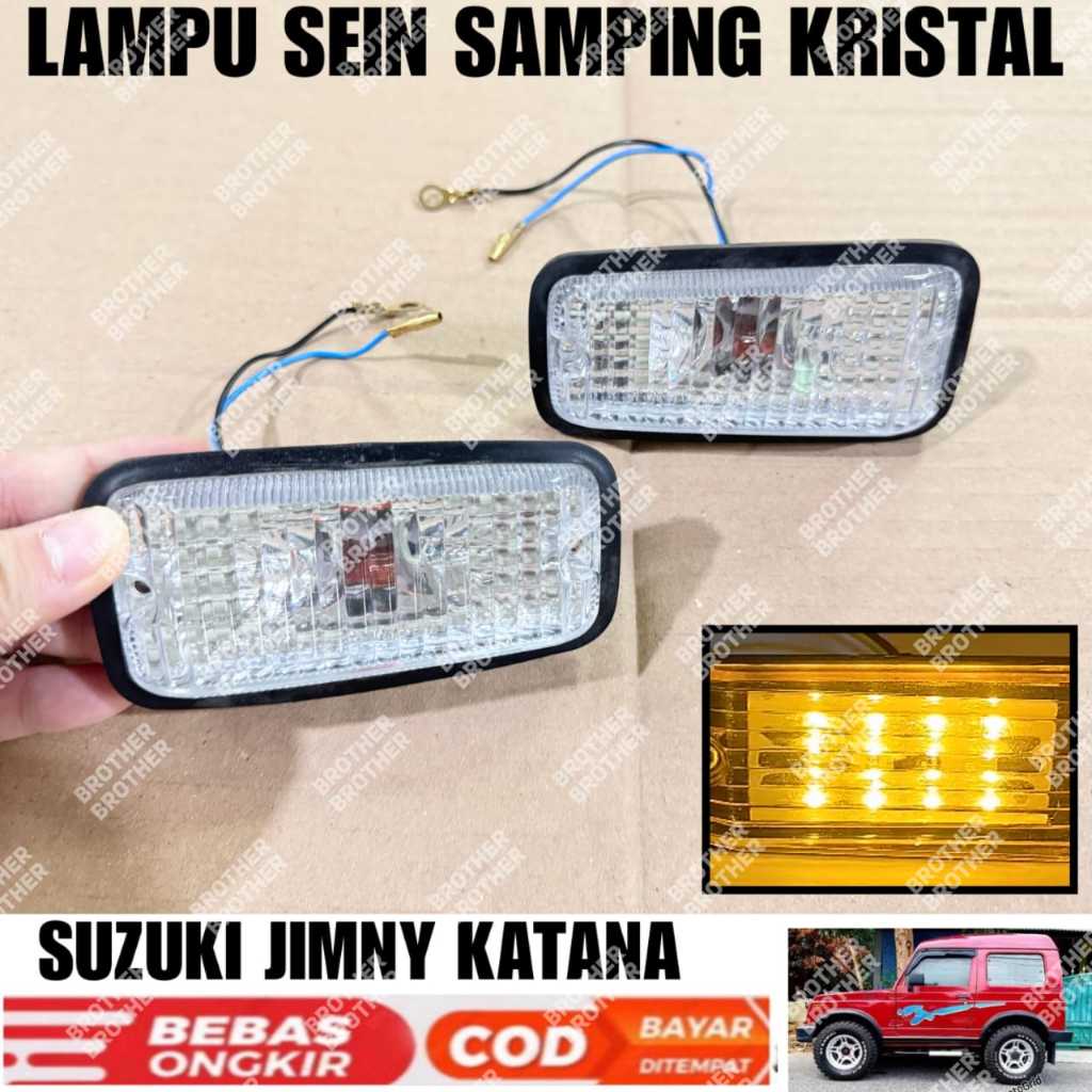 Lampu LED Sein Samping Mobil Jimny Katana Kristal Sen Kuning