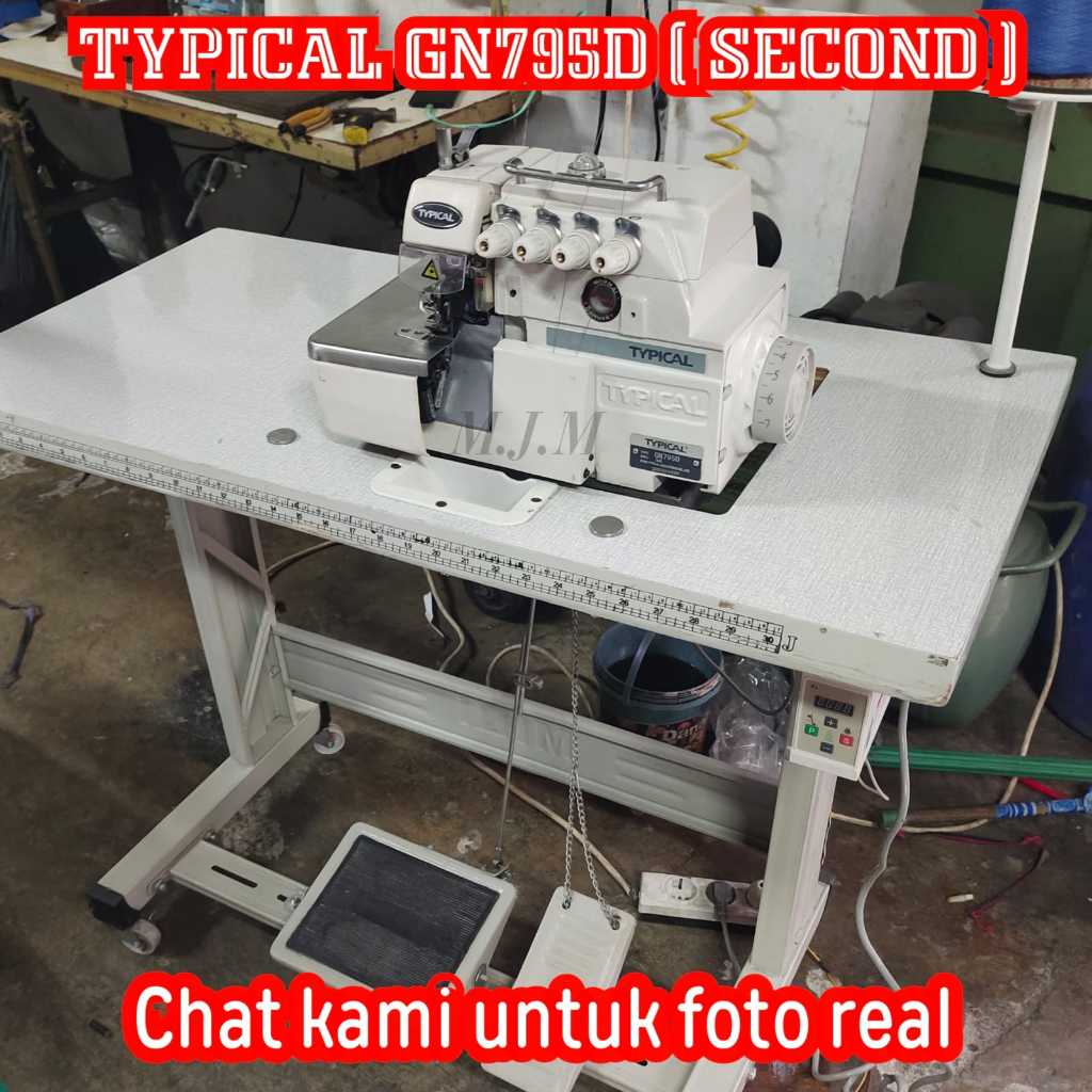 Mesin jahit Obras Original Benang 5 DIRECT DRIVE  TYPICAL GN-795D ( SECOND )