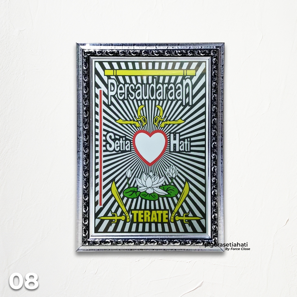 CUSTOM 40X60 Pigura Lambang PSHT Premium Fiber Tahan Rayap