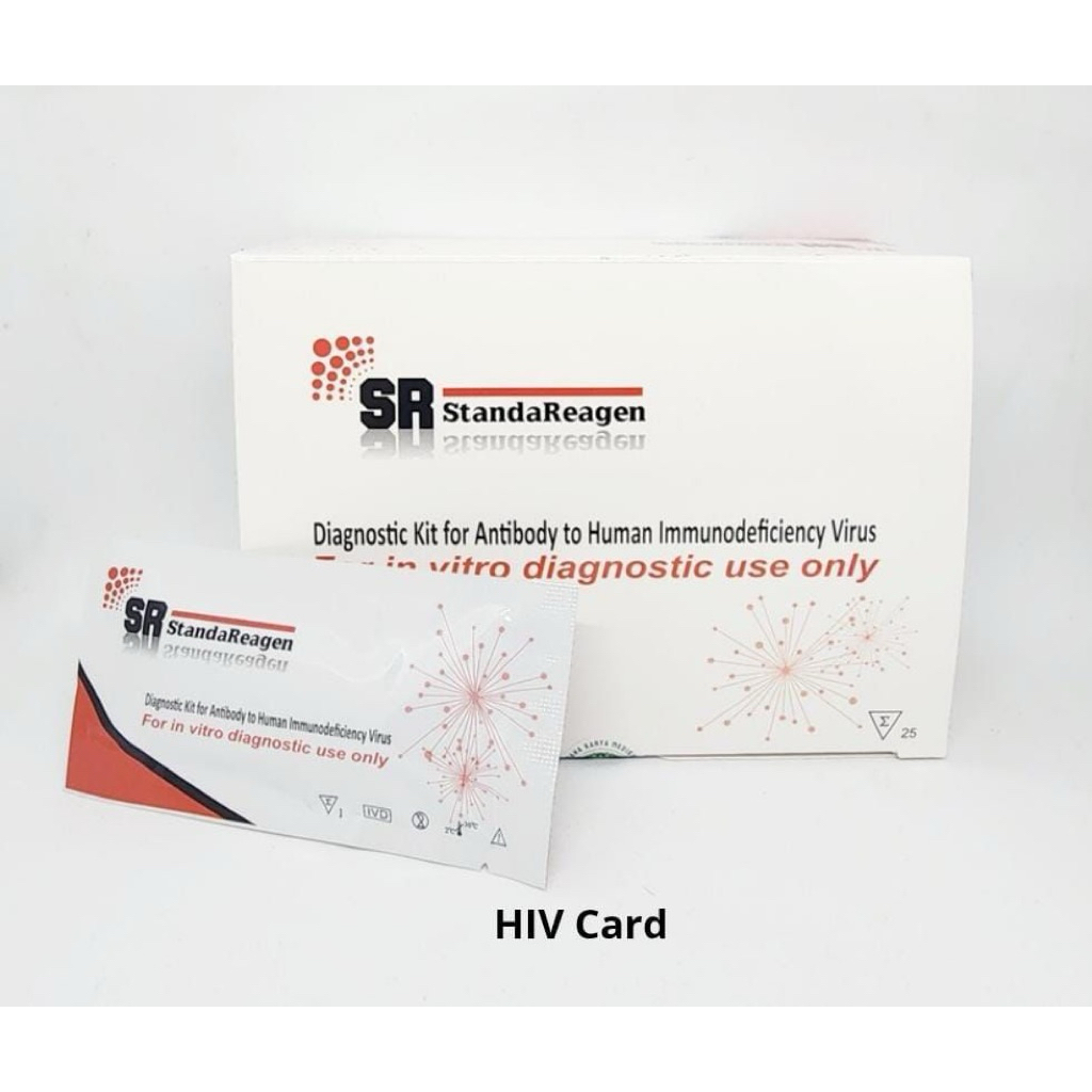 1 Set Tes HIV Merek SR, Bisa Whole Blood / Tes Langsung dan Bisa Serum Plasma, per pcs