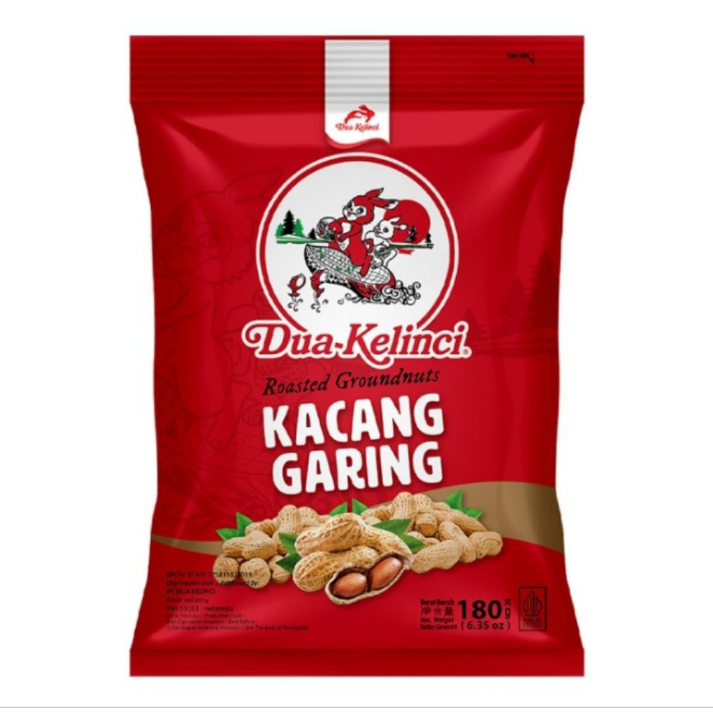 

Dua Kelinci Kacang Kulit Garing 180 g
