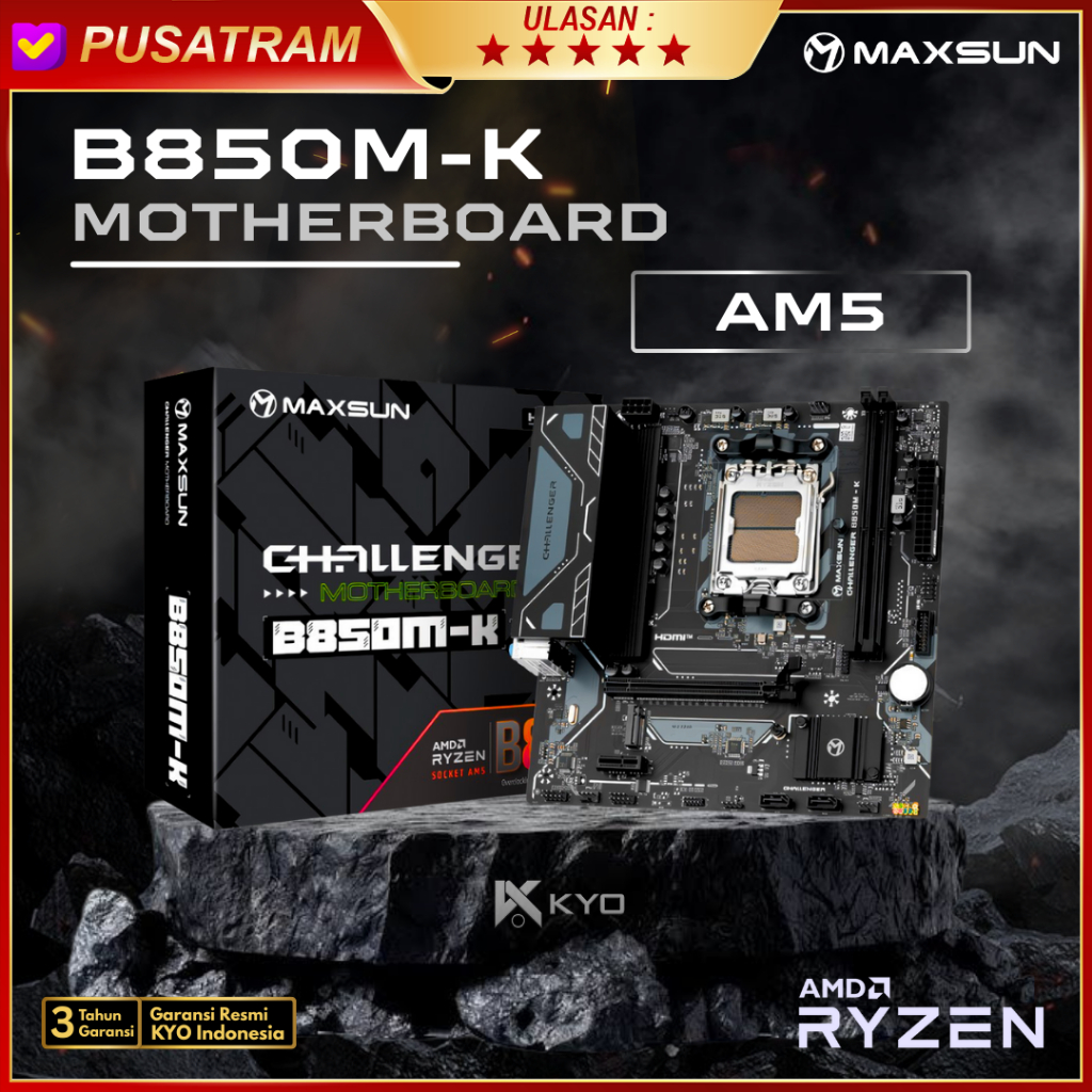 MAXSUN Challenger B850M-K Motherboard AMD AM5 DDR5 KYO Group Motherboard AMD AM5 DDR5