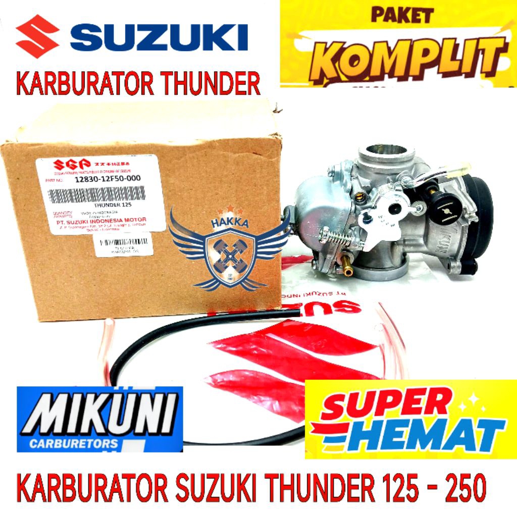 ORIGINAL KARBURATOR SUZUKI THUNDER 125, KARBURATOR SUZUKI THUNDER 250, KARBURATOR THUNDER 125, KARBU