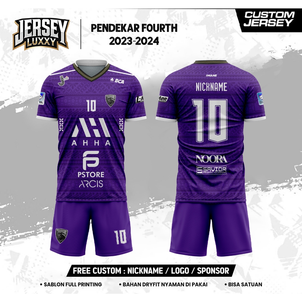 Jersey Pendekar United 2024 Free Logo Sponsor