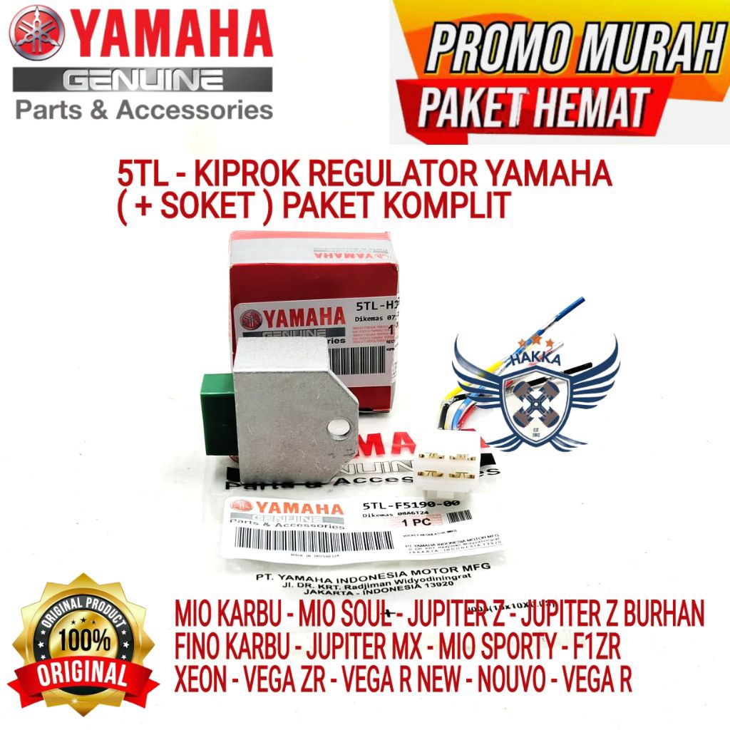 5TL ORIGINAL KIPROK + SOKET YAMAHA MIO KARBU, KIPROK MIO SOUL, KIPROK JUPITER Z, KIPROK FIMO KARBU, 