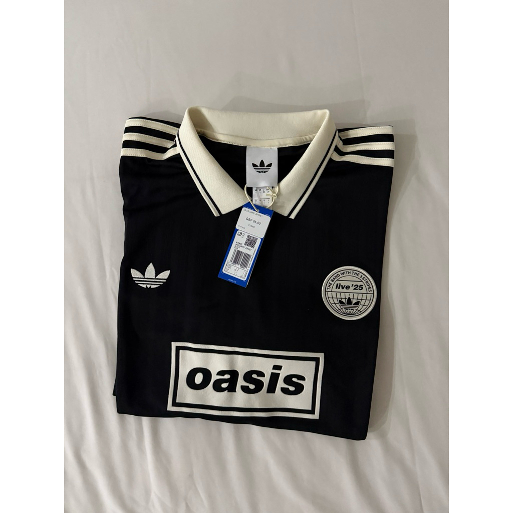 Adidas x Oasis Jacquard Jersey Black