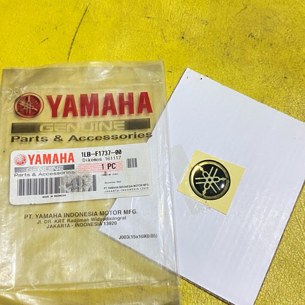 emblem logo garputala gold yamaha Xeon RC Xeon GT original YGP 1LB-F1737-00
