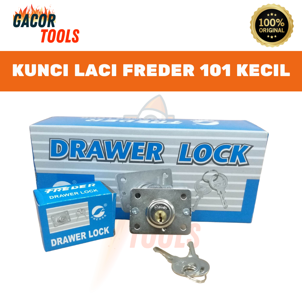 Kunci Laci FREDER 101 Kecil Original ASLI / Kunci Lemari / Kunci Loker / Lemari Kayu Alumunium Drawe