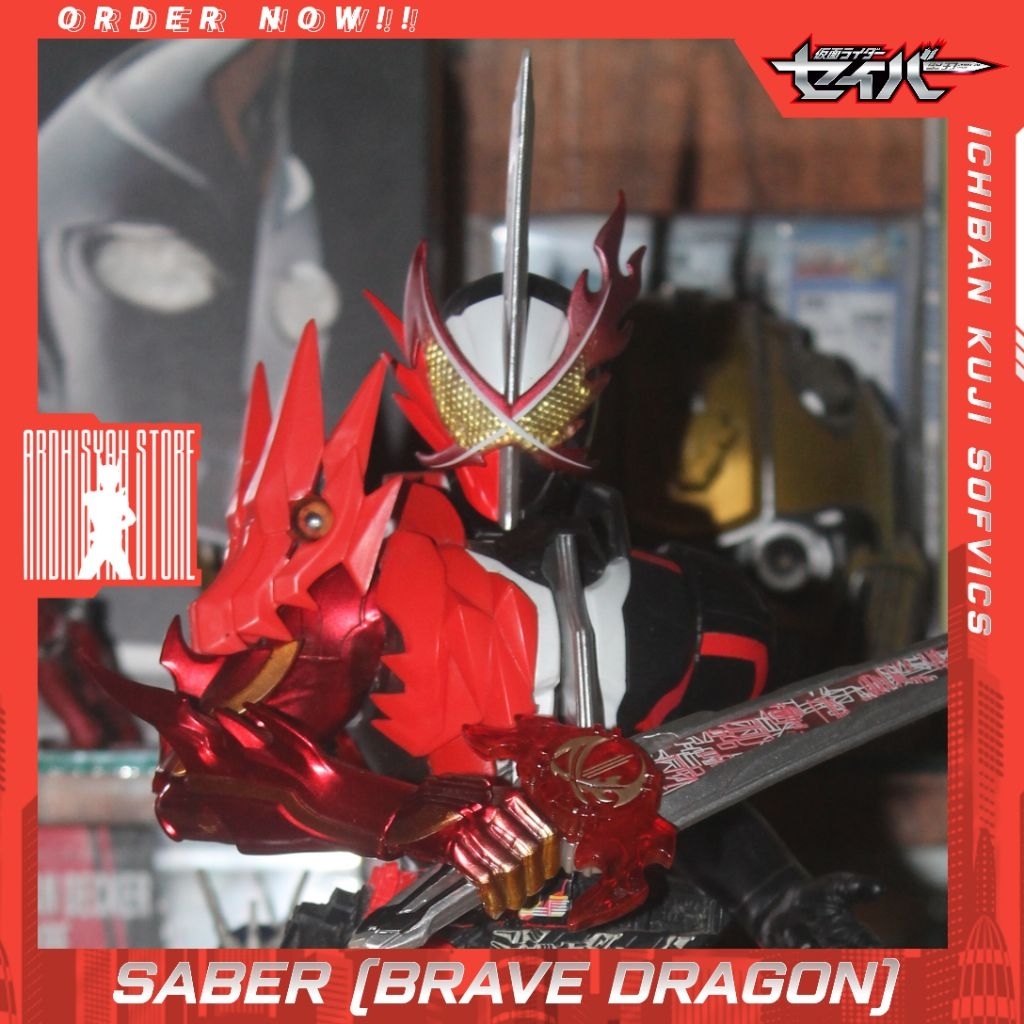 Sofvics Kamen Rider Saber (Brave Dragon) Ichiban Kuji 30 Cm BIB