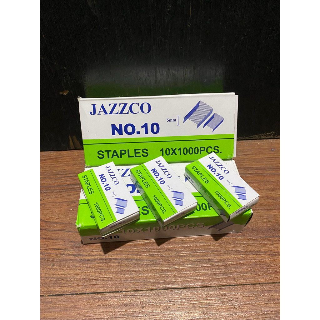 

( 1 pak ) ISI STEPLES JAZZCO NO 10 (10 box kecil)