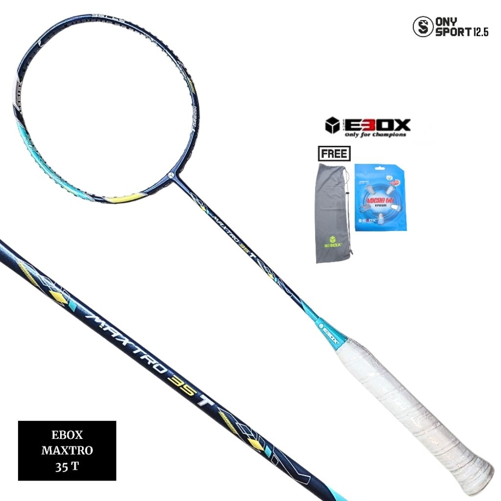 RAKET BADMINTON EBOX MAXTRO 35 T 100%ORI