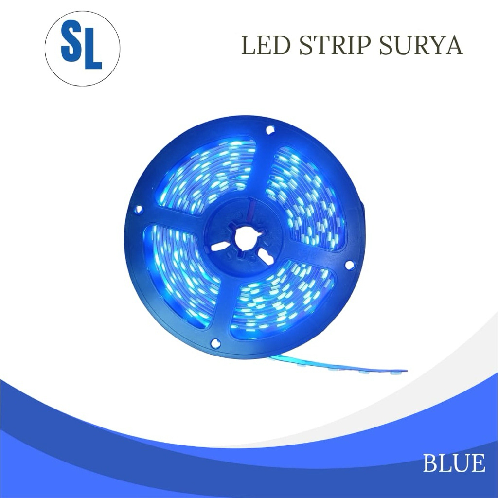 LED STRIP WARNA BLUE 1 ROLL
