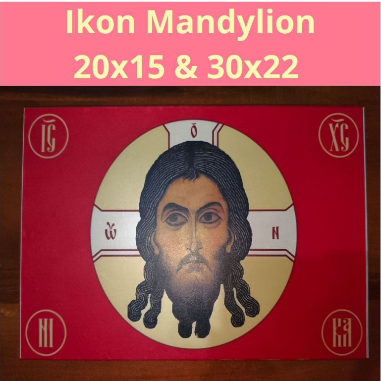 Ikon Lukisan Rohani Kristen Katolik Orthodox - Mandylion of Edessa