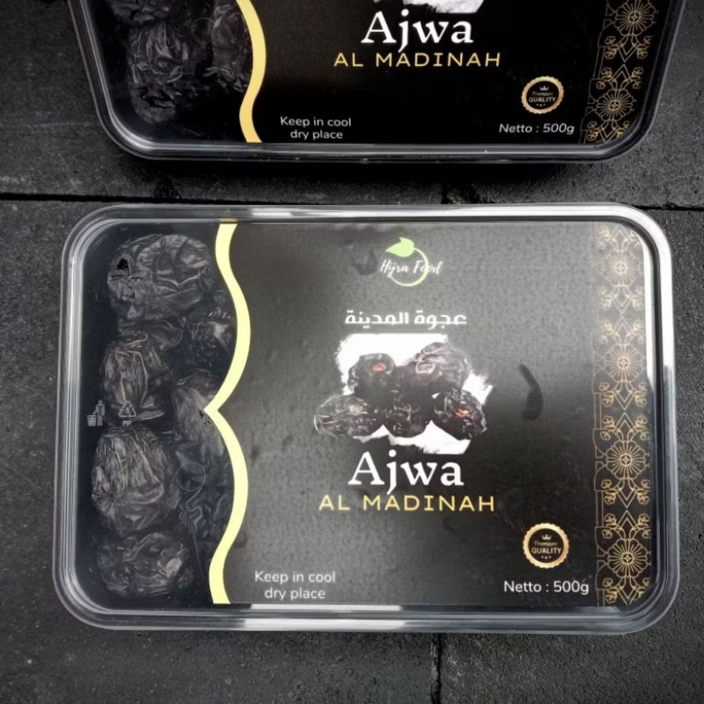 

Kurma Ajwa Al Madinah Premium Tupperware 500g