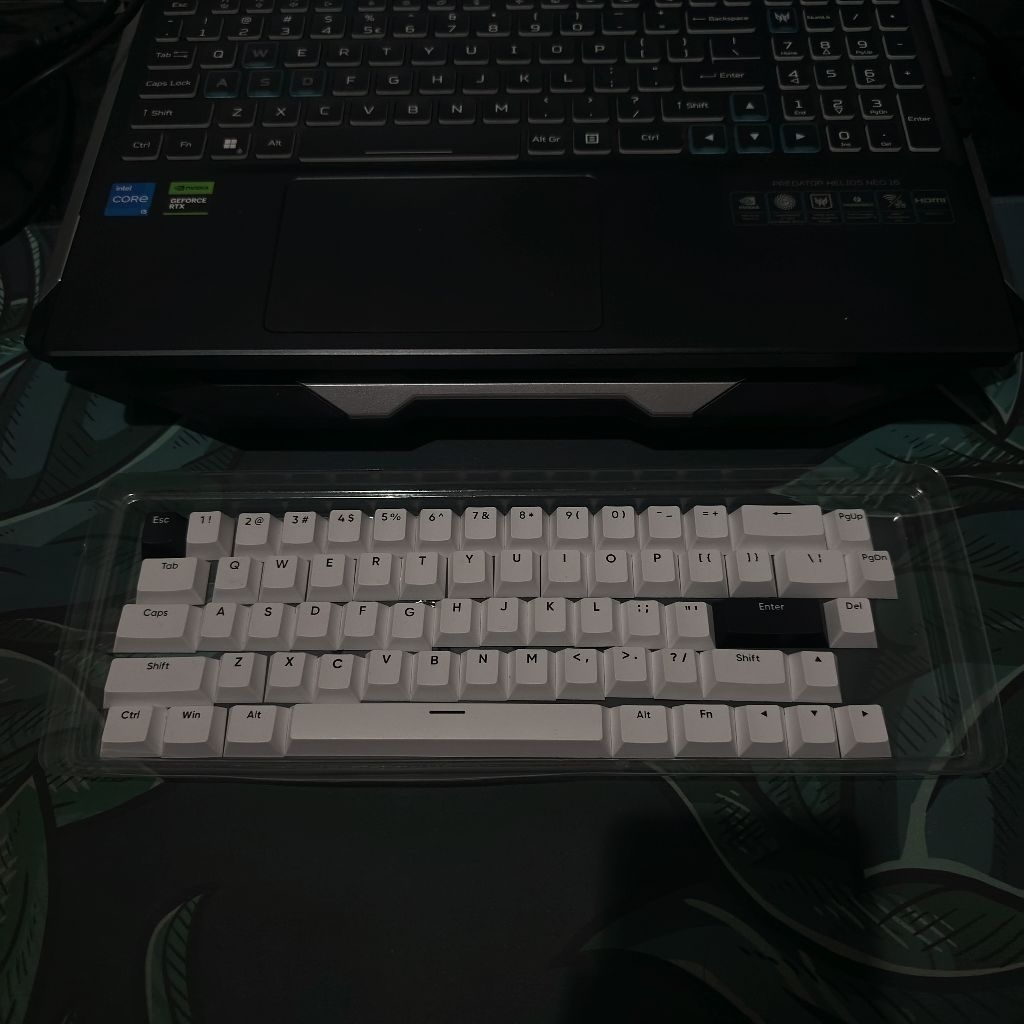 Keycaps Copotan VortexSeries GT-65 Lite Black on White