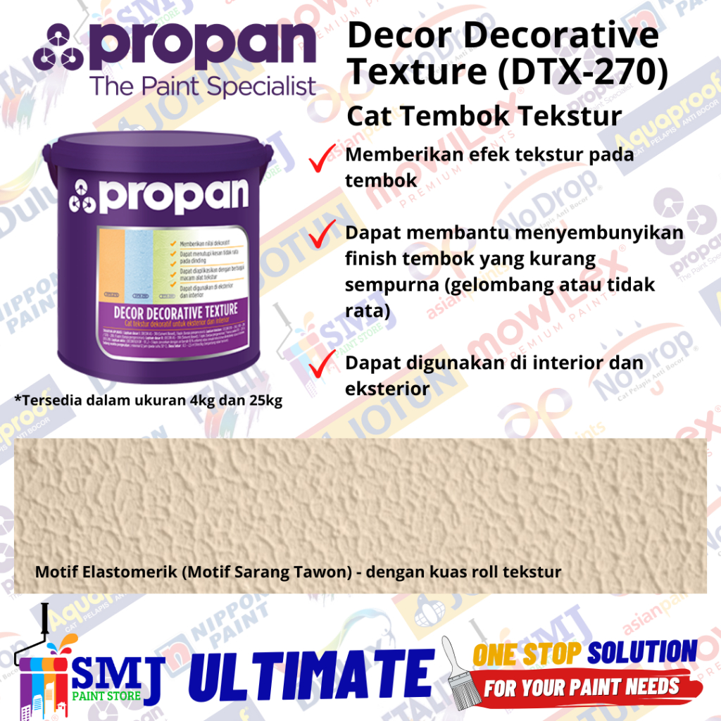 Cat Tekstur Tembok PROPAN DECOR DECORATIVE TEXTURE DTX-270 25kg