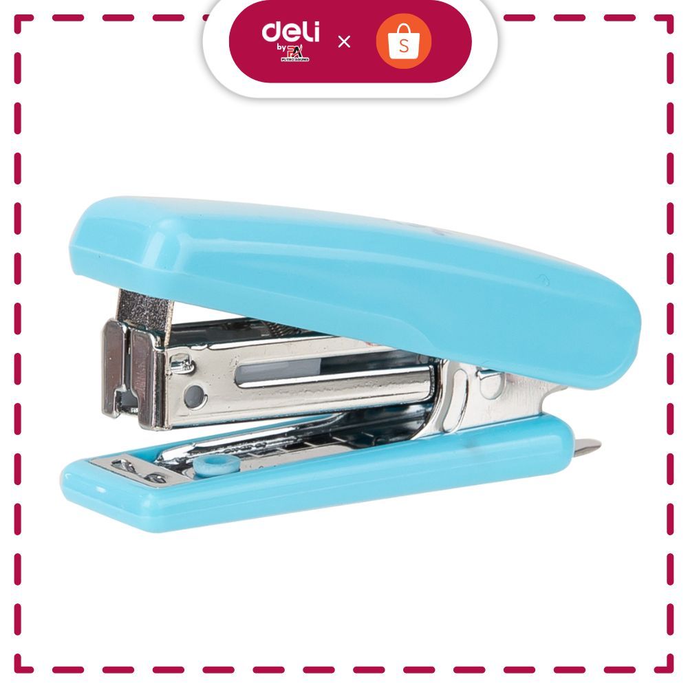 Deli Stapler Sekolah 10sheets dengan jepretan halus E0222