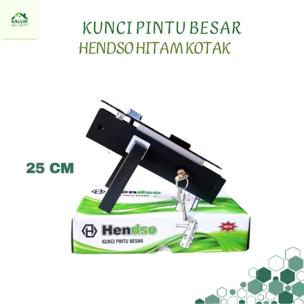 Kunci Pintu / Slot Pintu besar kotak BLACK