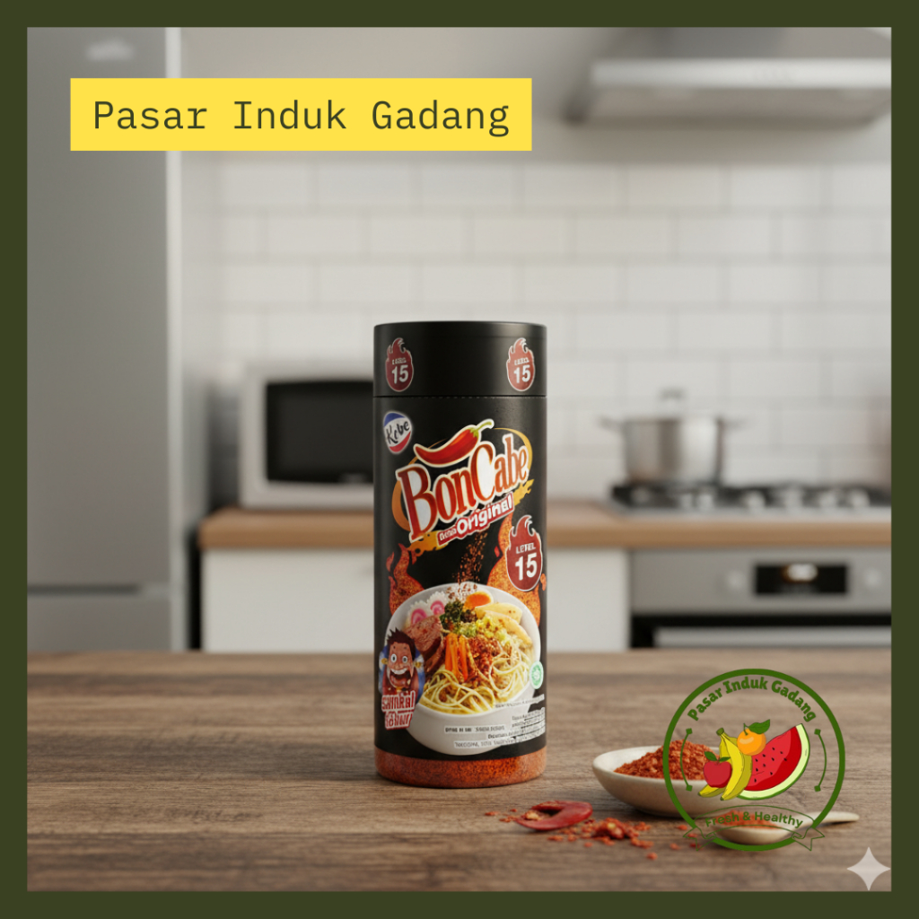 

Bon Cabe Sambal Tabur Kemasan Botol Level 15