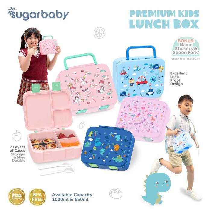 

Sugar baby Premium Kids Lunch Box/Kotak Bekal/Kotak Makan Anak BPA Free