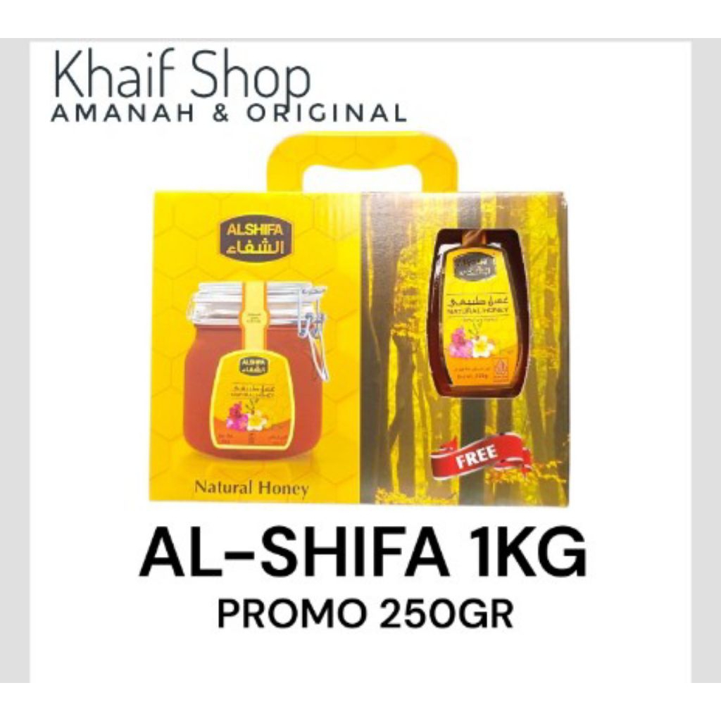 

PROMO Alshifa Paket 1 kg Free 250gram Alshifa Madu Arab Original