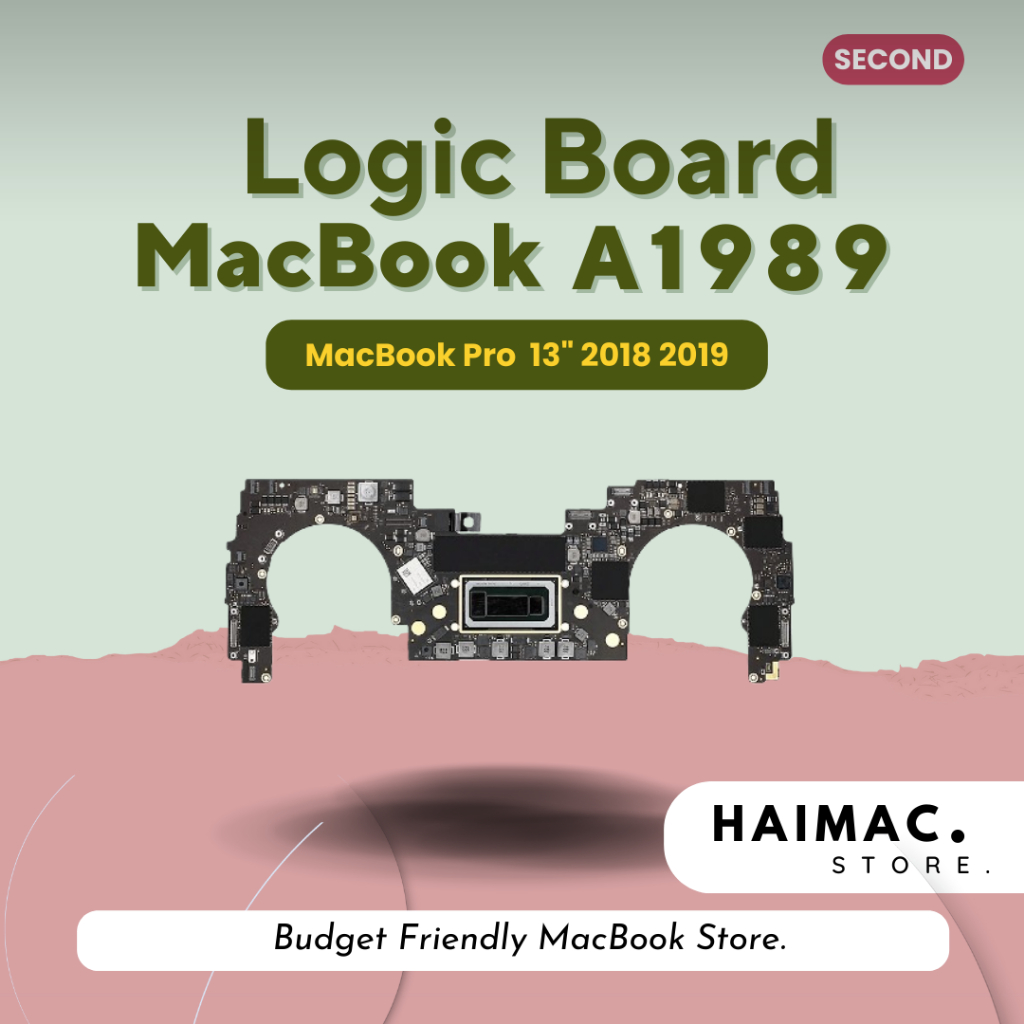 Logic Board A1989 - Macbook Pro 13" 2018 2019 RAM 8 GB 16 GB 128 256 GB Mainboard Mesin