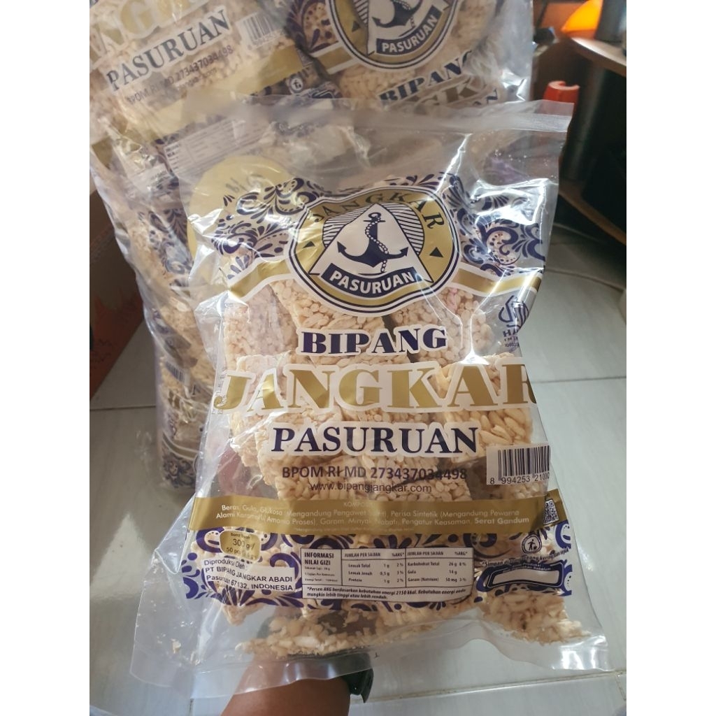 BIPANG/PUFF RICE/JIPANG JANGKAR PINGGIRANPASURUAN RASA ORIGINAL ISI 50 PCS