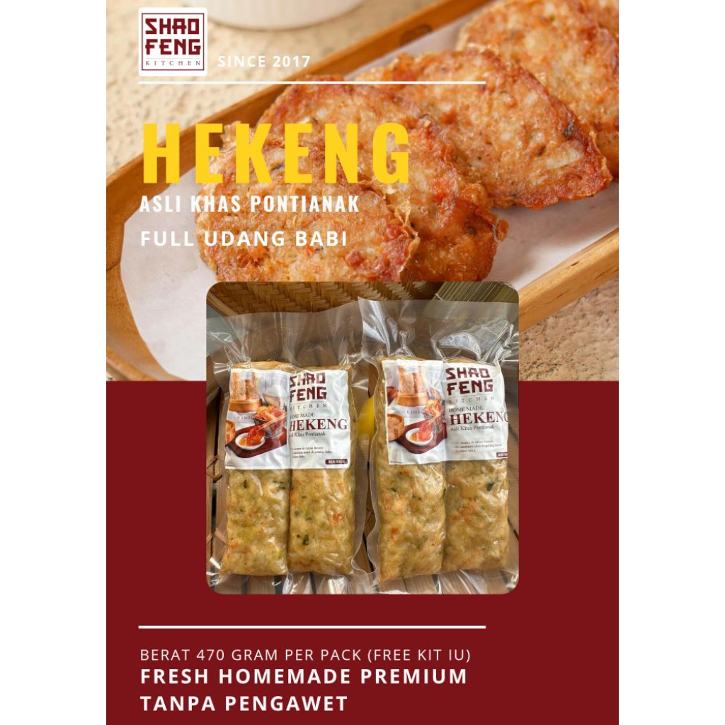 HEKENG PONTIANAK 100% FULL UDANG+BABI/PREMIUM/NONHALAL/JABODETABEK/TERIMA PESANAN