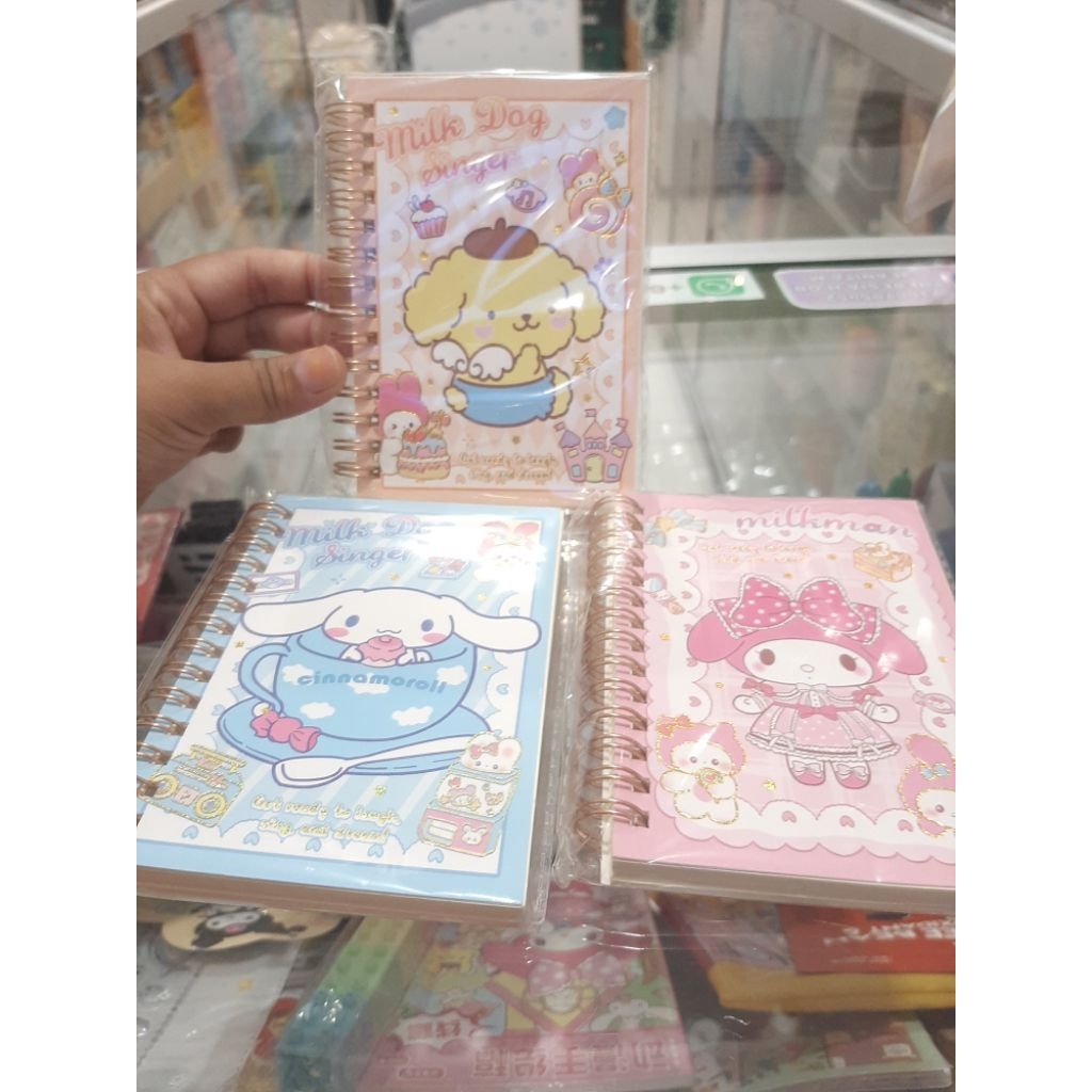 

Note Ring A7 Sanrio Buku Diary Karakter Ring