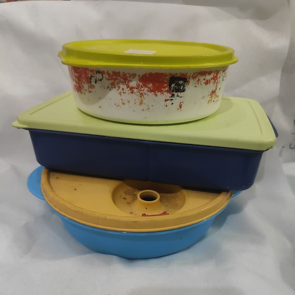 Teko kotak bekal rantang Tupperware ORI second PL MINUS