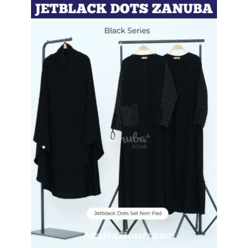 jetblack dots zanuba hijab official
