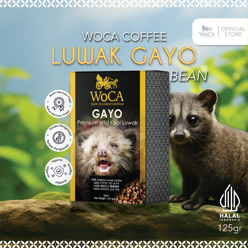 

WoCA Kopi Luwak Gayo 125 gram Bean