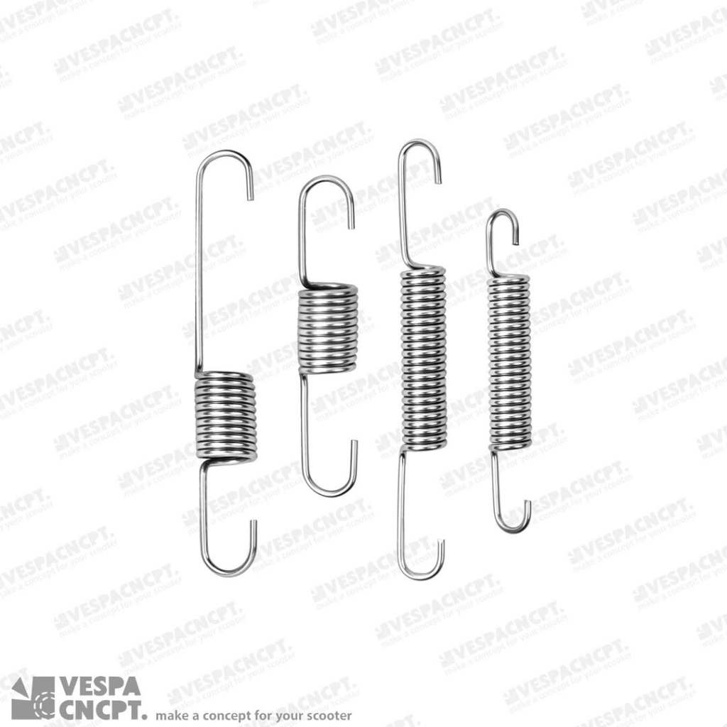 Titanium Per Standar Set Zegna Silver Vespa Sprint Primavera Standar Samping & Tengah