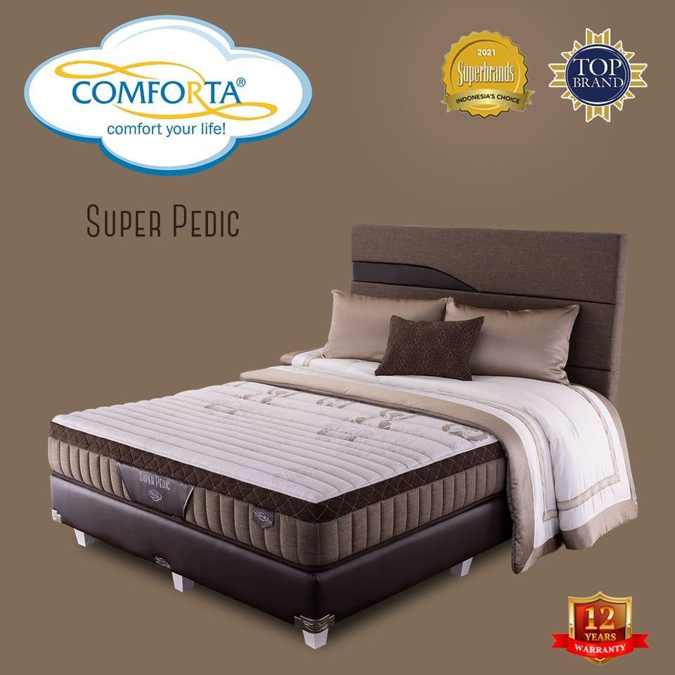 SPRINGBED SET DIVAN + KASUR COMFORTA SUPER PEDIC 160X200 I 180X200
