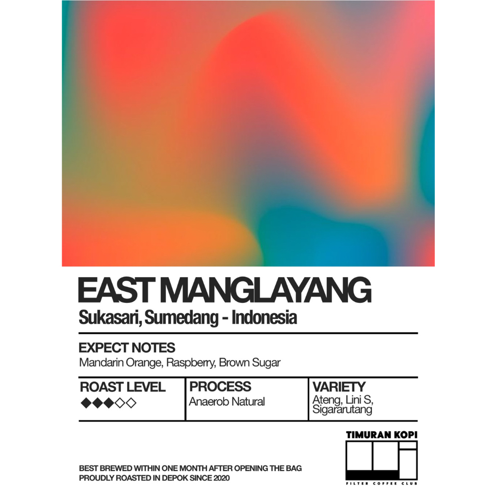 

Timuran Kopi - East Manglayang Anaerob Natural (BIJI KOPI)