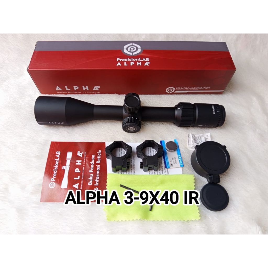 Telescope Alpha V1 3-9x40IR Terbaru / Teleskop Alpha V1 3-9x40IR HK Berkualitas