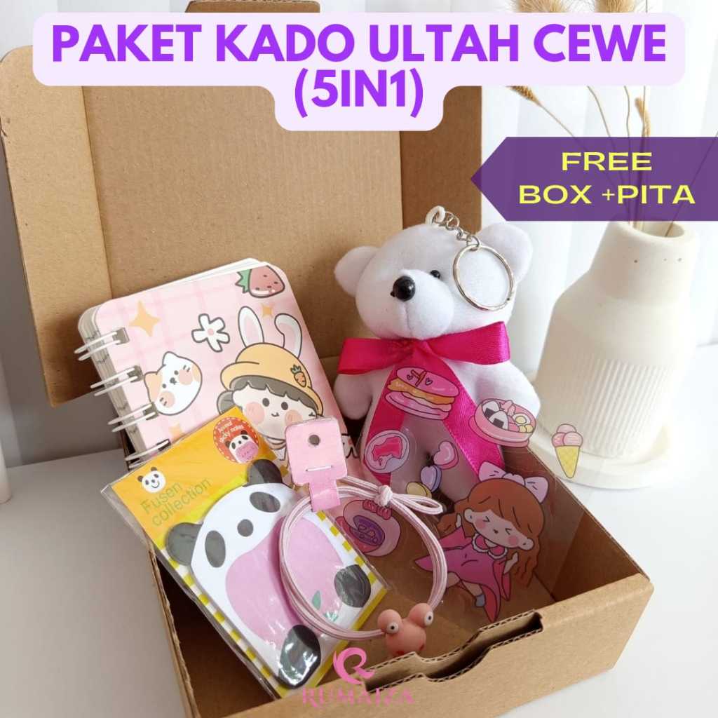 Kado Ulang Tahun Cewek / Kado Pacar Sahabat / Kado Murah / Kado Wisuda Gift Box Mini Hampers Wisuda