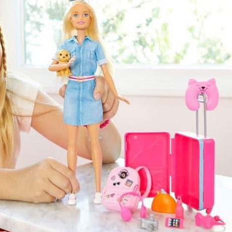Boneka dan Aksesoris Travel Barbie Asli Asli - Mainan Boneka Anak Perempuan