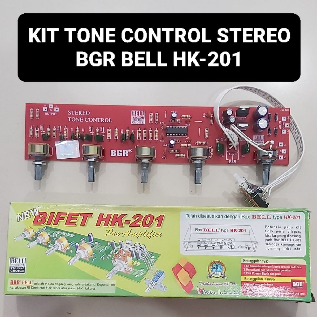 BELL Kit Tone Control HK201 Stereo BGR Bell Bifet HK-201