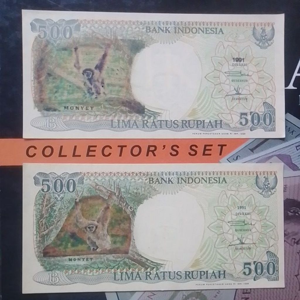 UKA UKA 500 RUPIAH MONYET TAHUN 1991