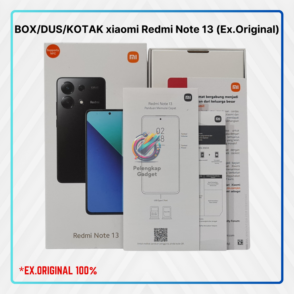 

BOX/DUS/KOTAK xiaomi Redmi Note 13 (Ex.Original)