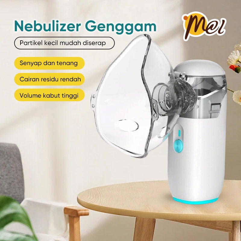 Nebulizer Mini Portabel Ultrasonik, Inhaler Asma Medis untuk, Anak-anak, dan Penggunaan Keluarga