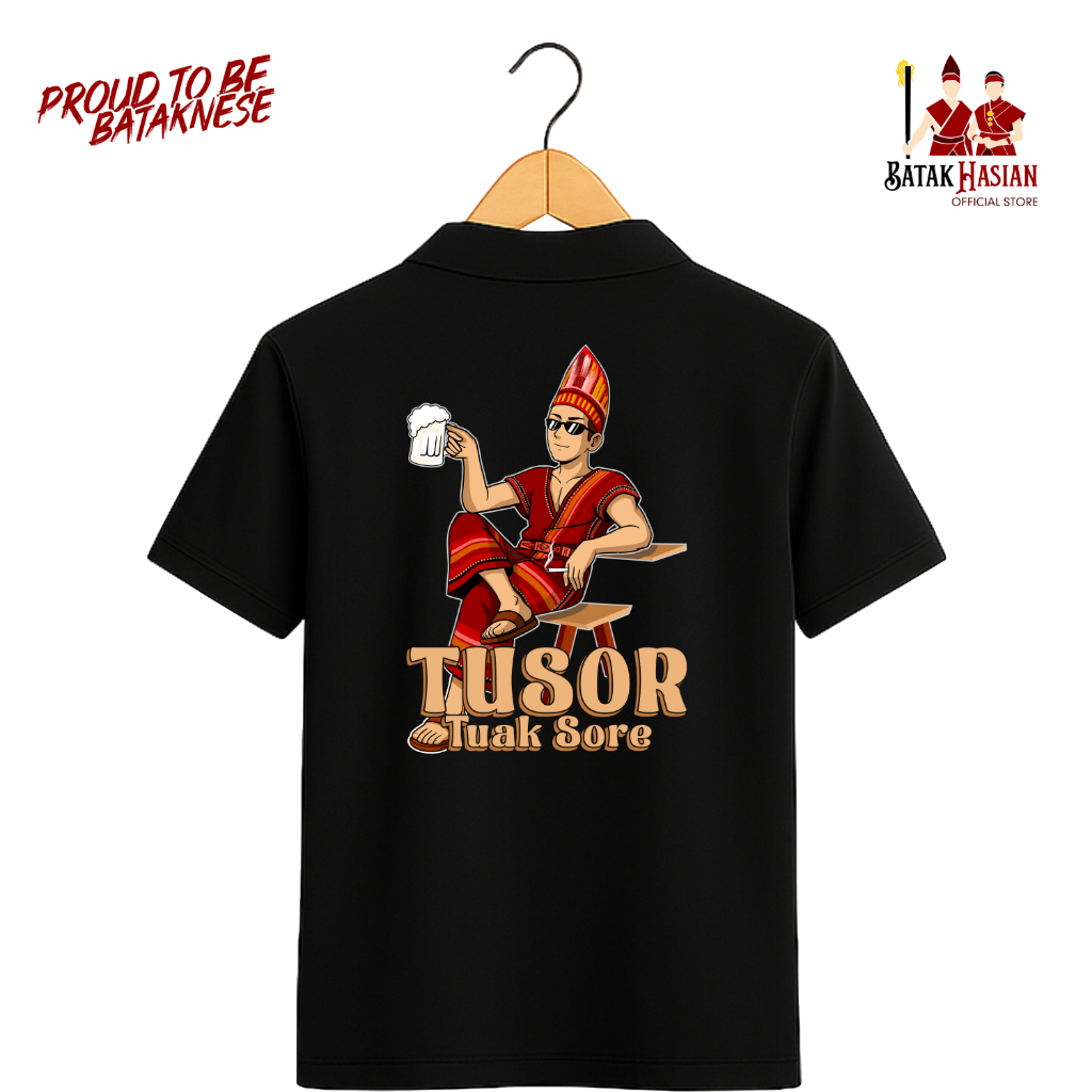 TUSOR (Tuak Sore) [KAOS POLO / KAOS BERKERAH] - Kaos Batak – Bahan  Premium – Tidak Mudah Kusut - Sa