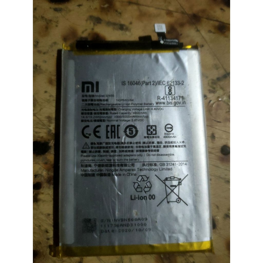 baterai redmi 9a/9c