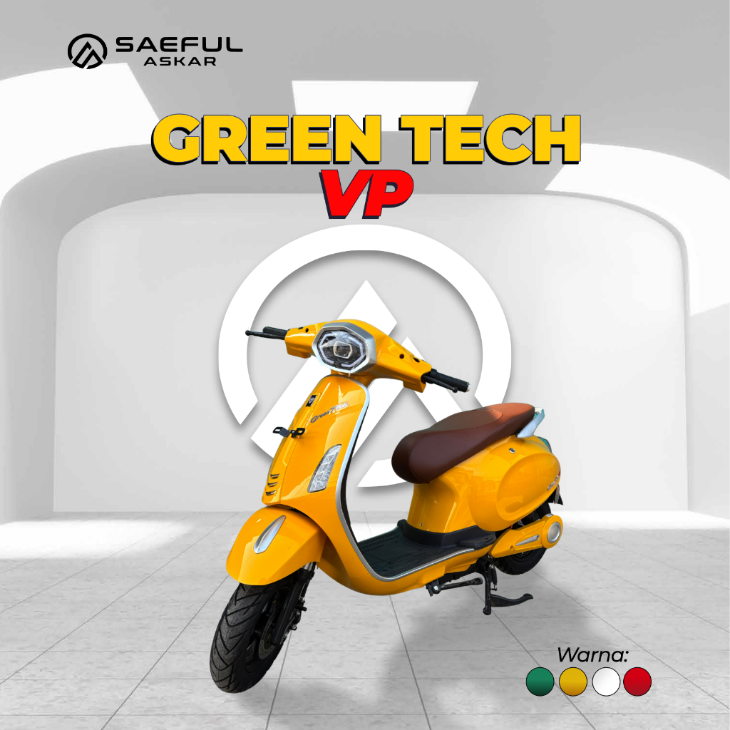 E-Bike Vespa Matic Metik Kuangyu H8 Turtle Sepeda Listrik Motor Listrik GreenTech Hurricane Scood Un
