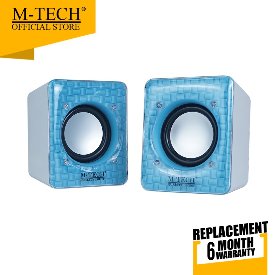 Speaker PC/ Laptop M-tech A3 Biru-Putih High Quality